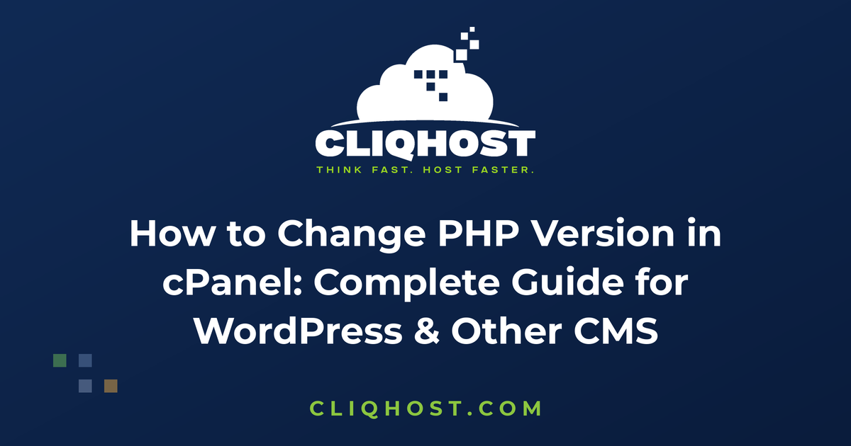 Как сменить версию PHP в cPanel: полное руководство для WordPress и других CMS