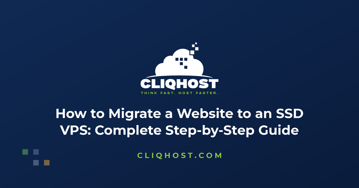 Cum migrezi un site web pe un VPS SSD: ghid complet pas cu pas