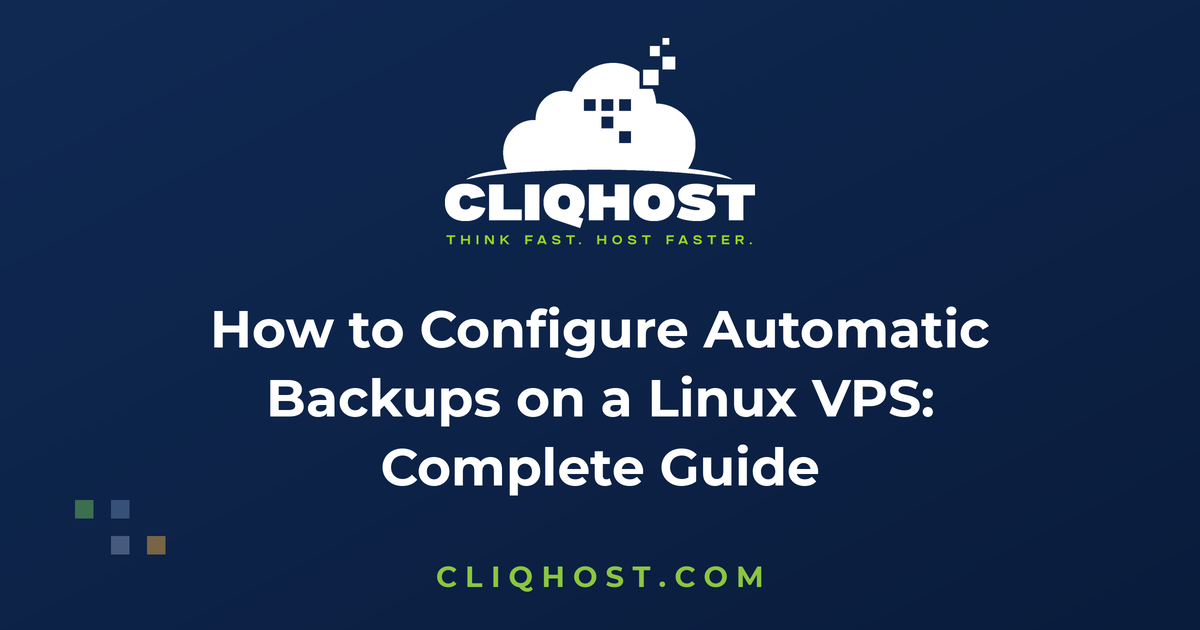 Cum configurezi backup-uri automate pe un VPS Linux: ghid complet